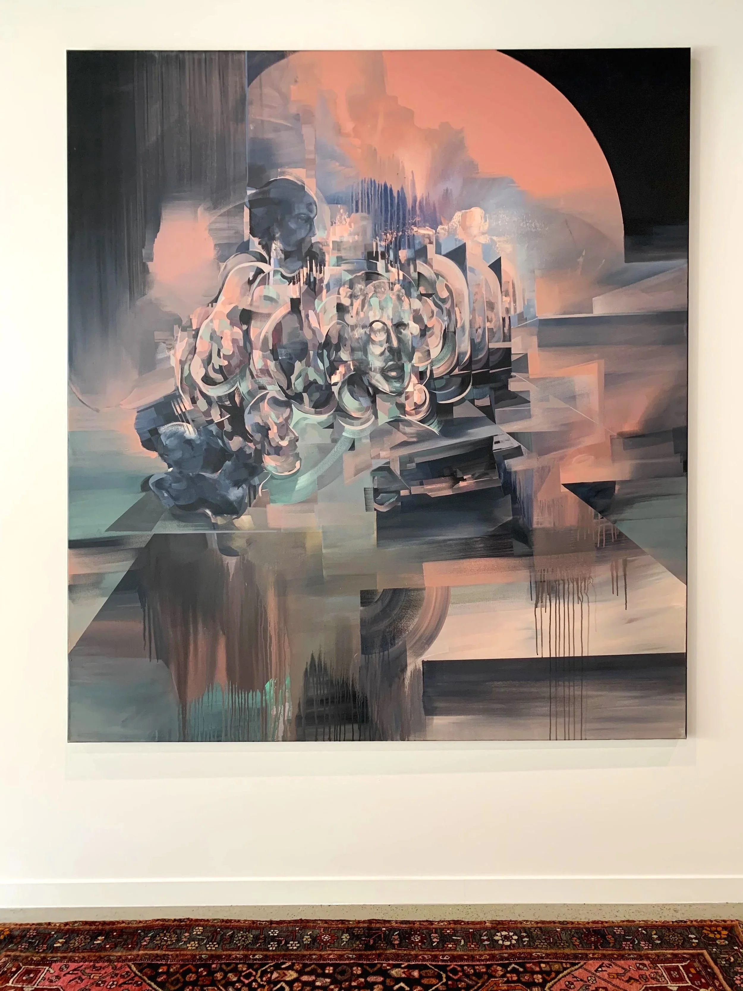 Title: IF Only
Year: 2020
Size: 1.6m x 1.8m
Materials: Synthetic polymer on poly-cotton
Sold