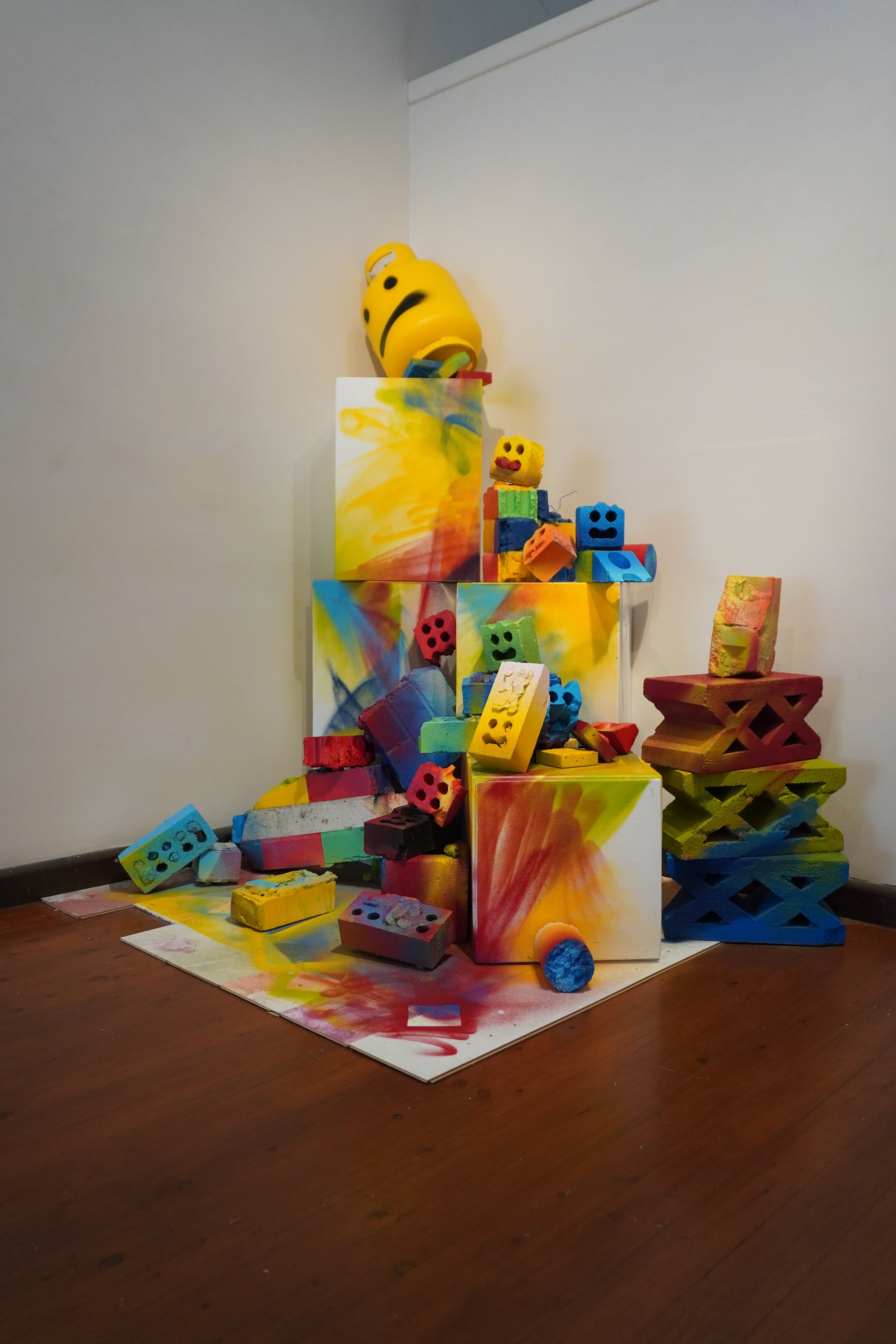 To Observe & Neglect, 2026. Found objects, QLD house materials. Installation. POA