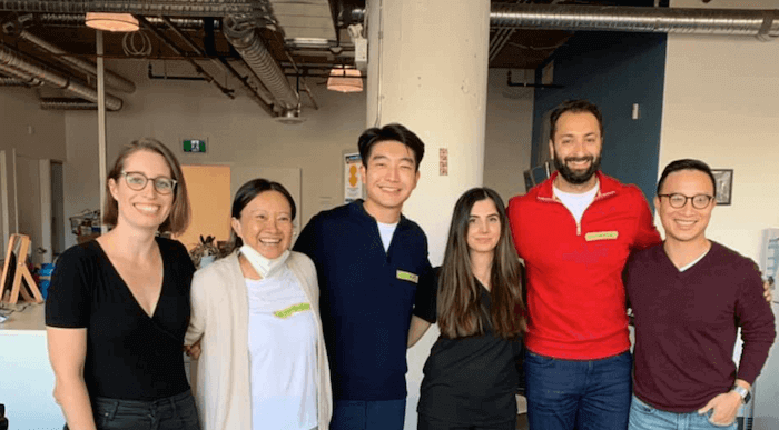 Group photo of optometrists volunteering
