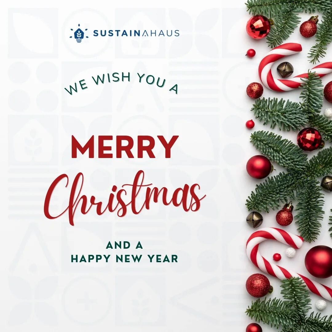 Happy Holidays from the @sustainahaus team! Wishing you a Merry Christmas and a Happy New Year!