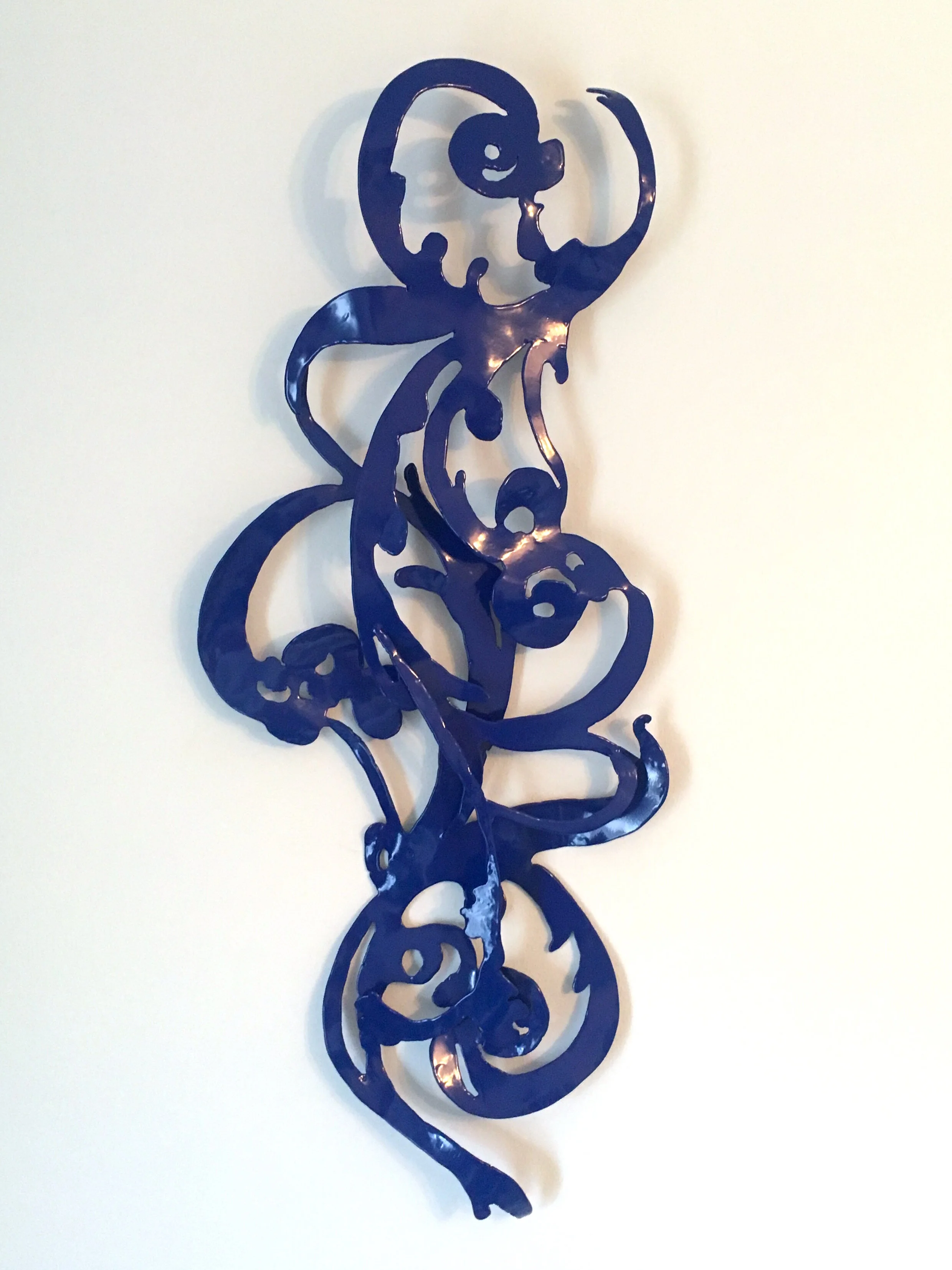 Rapture (2019) Powder coated steel (collection of Chippenham Museum)