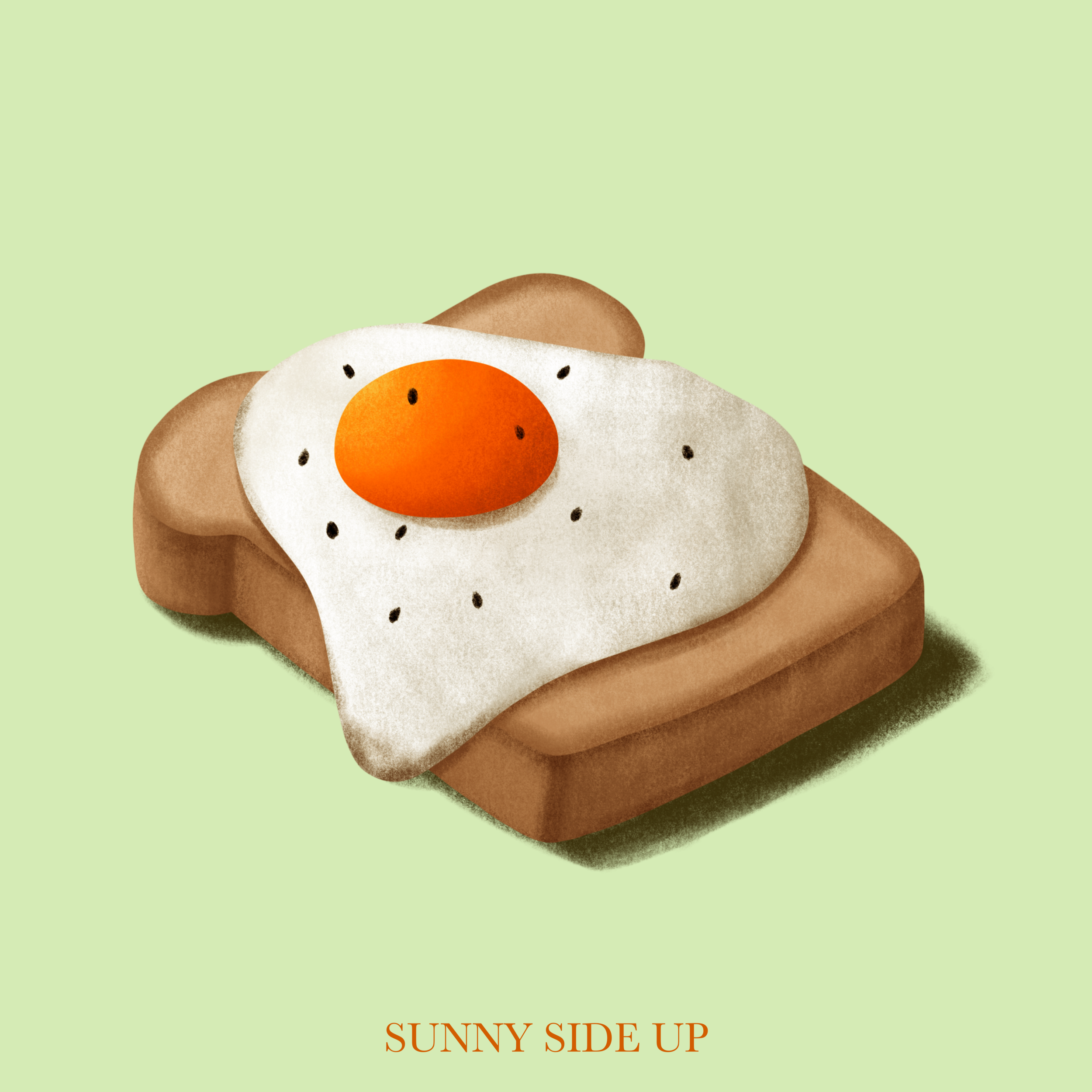 Sunny Side Up Illustration, Procreate, 2020