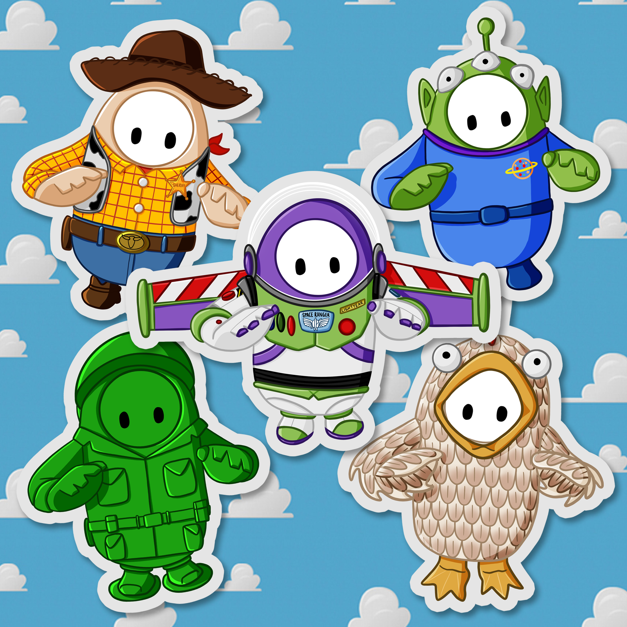 Fall Guys: Toy Story Edition, Procreate, 2020