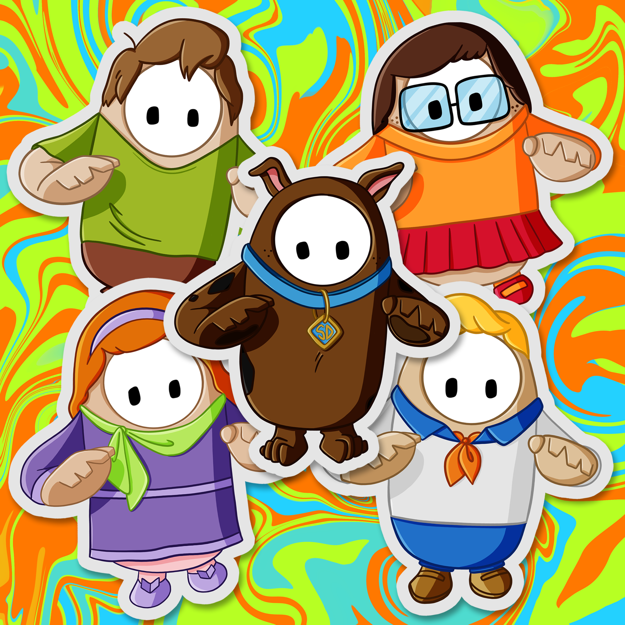 Fall Guys: Scooby-Doo Edition, Procreate, 2020