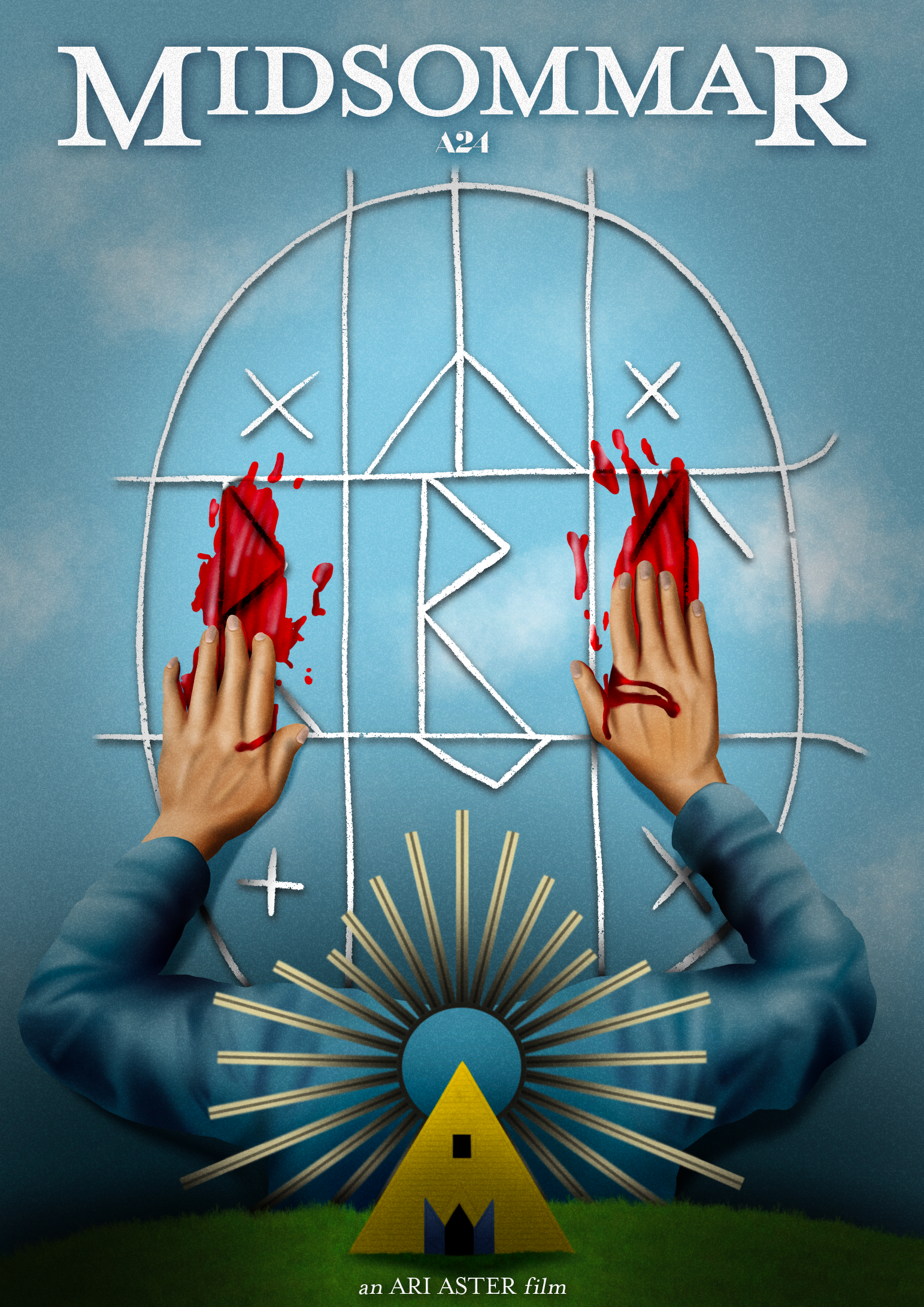 'Midsommar' Movie Poster Redesign, Procreate, 2020