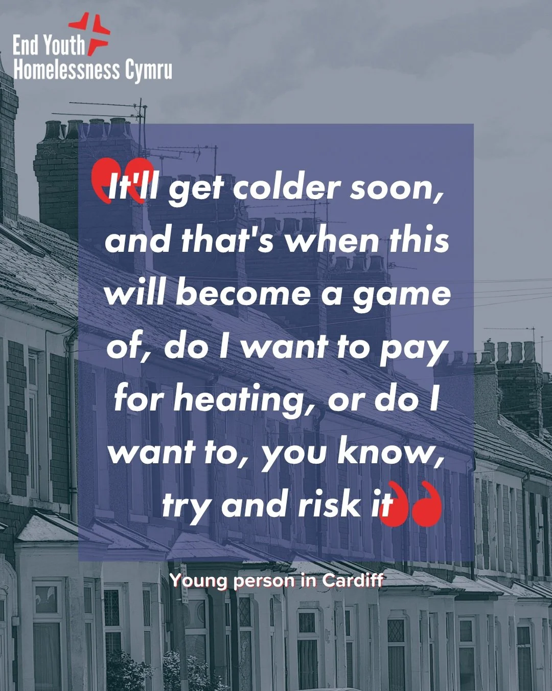 Our recent research found that 39% of young people had sacrificed spending on essentials like food and heating in order to cover the cost of their rent. 

As we approach the winter months, young people all over the country will be making sacrifices i