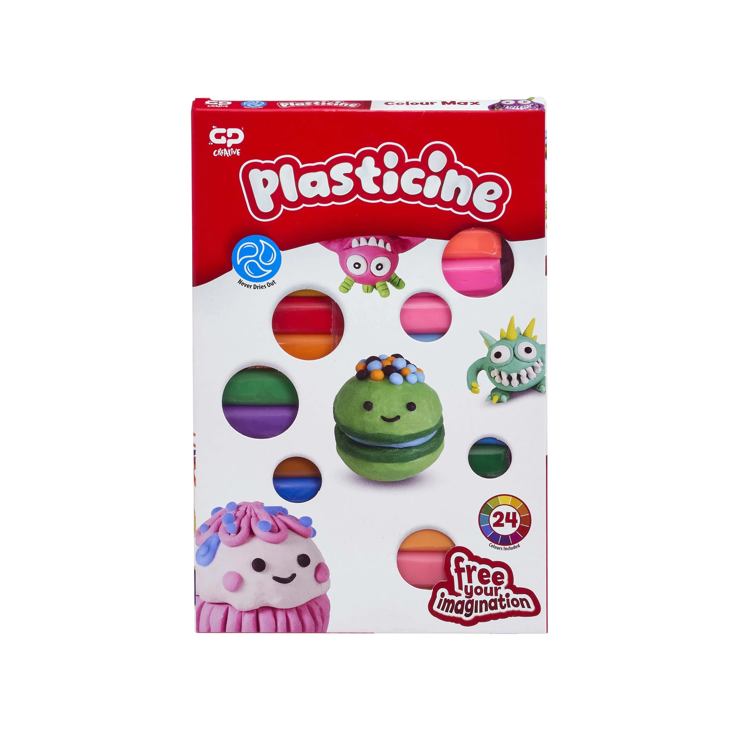 Plasticine Basic Refill 24 Colour Max