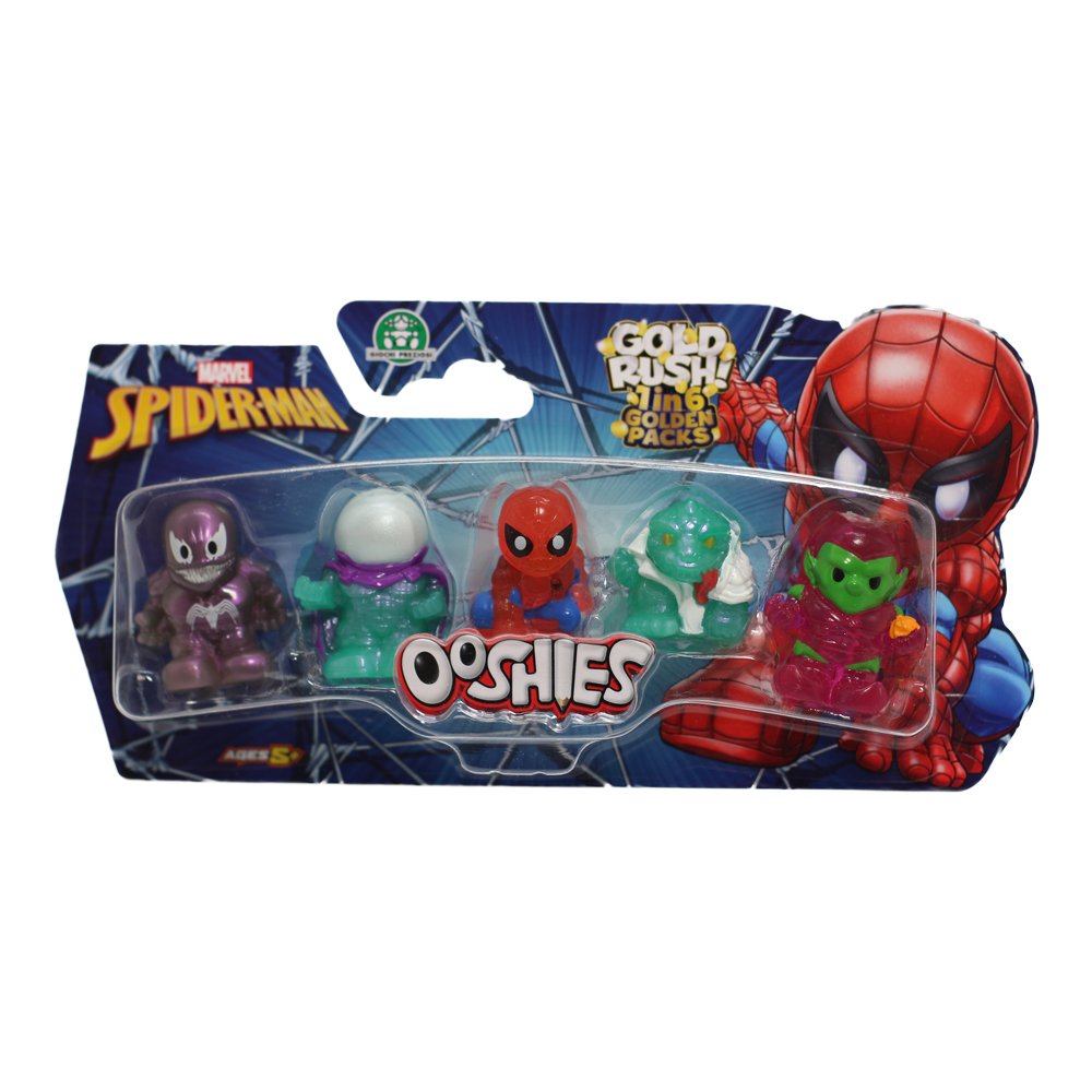 Ooshies Marvel Spiderman 5 Pack Pencil Toppers