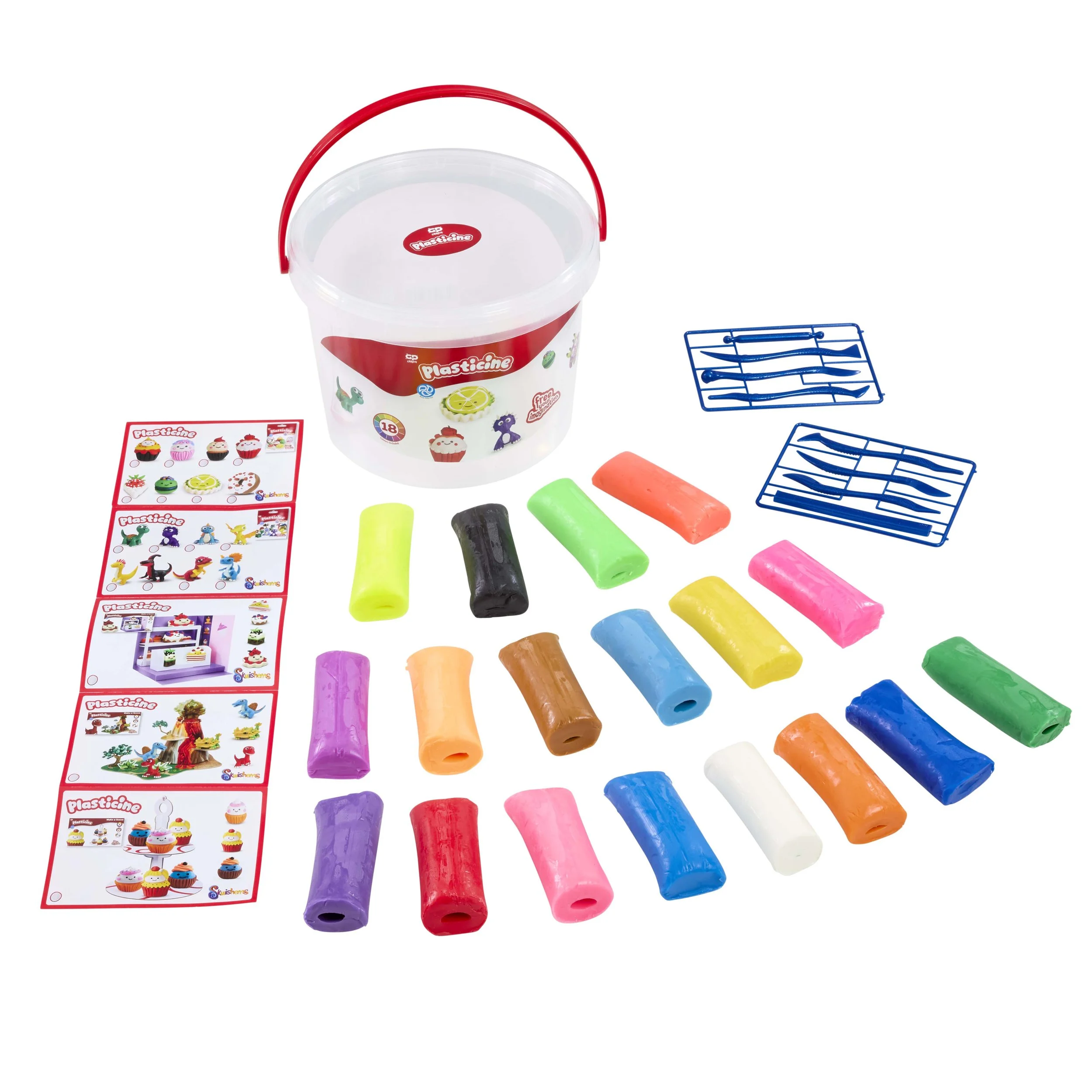 PLT18000 Plasticine Big Bucket contents.jpg