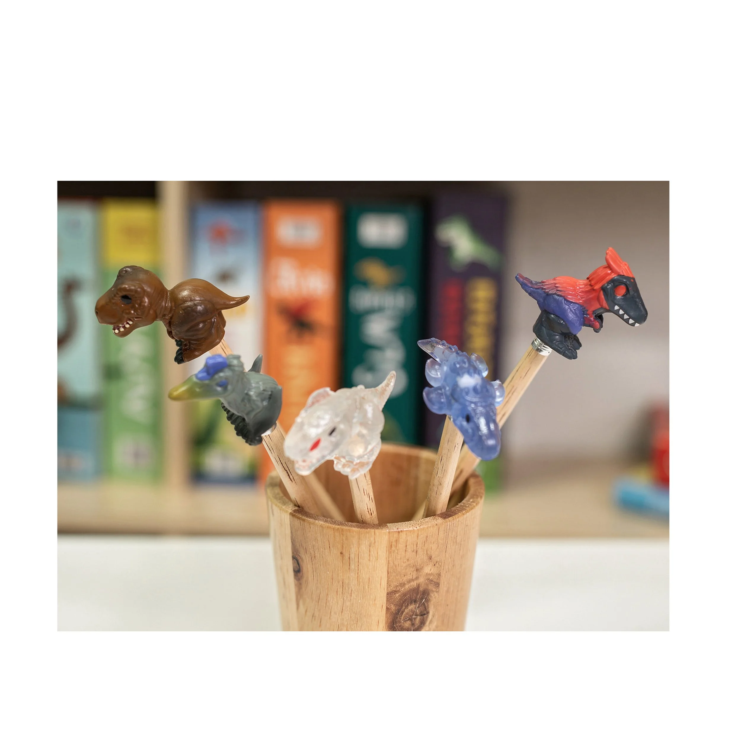 HHJ02000 Ooshies Jurassic World 5 pack pencil toppers in pen pot OOP 1web copy1.jpg