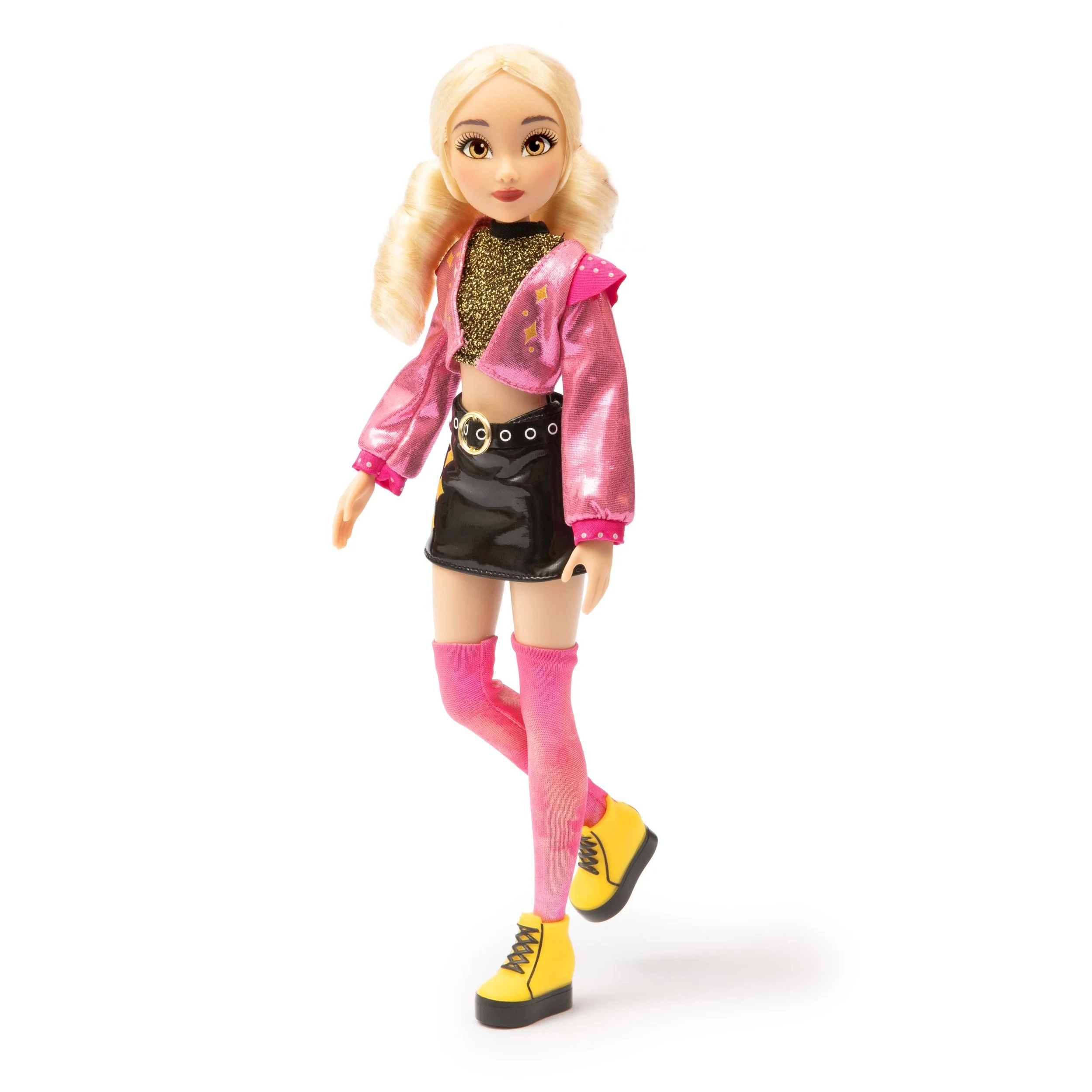 Winx Club Beauty Pop Doll Bloom - Muñeca Totalmente Articulada Con Atuendo De Concierto, Gel Brillante Y Accesorios De Belleza, Juguete Oficial Para Niñas +4 Años
