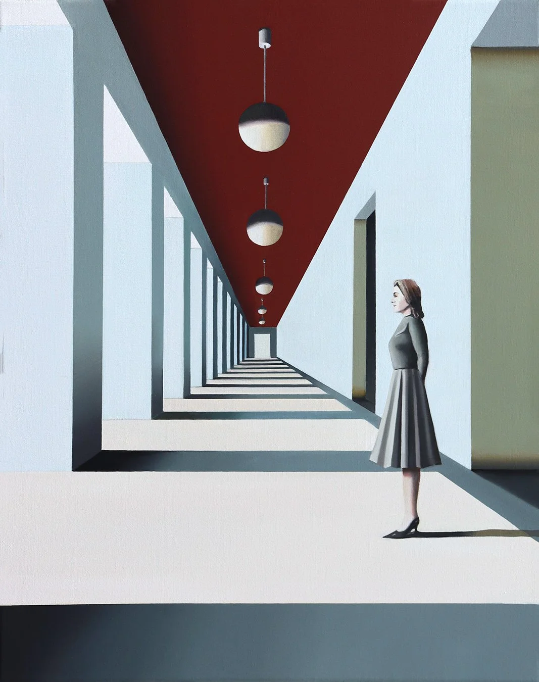 Rome Colonnades, oil on canvas, 61x46cm