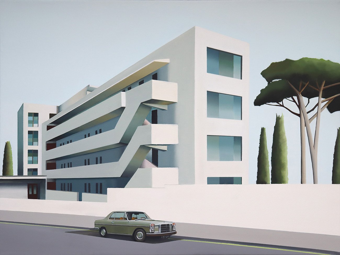 The Modernist Apartments, oil on canvas, 61x46cm, available @Sobering Galerie, Paris