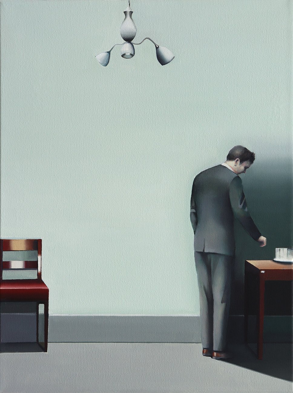 The Appointment, oil on canvas, 40x30cm, (Lost in transit to Taiwan)
