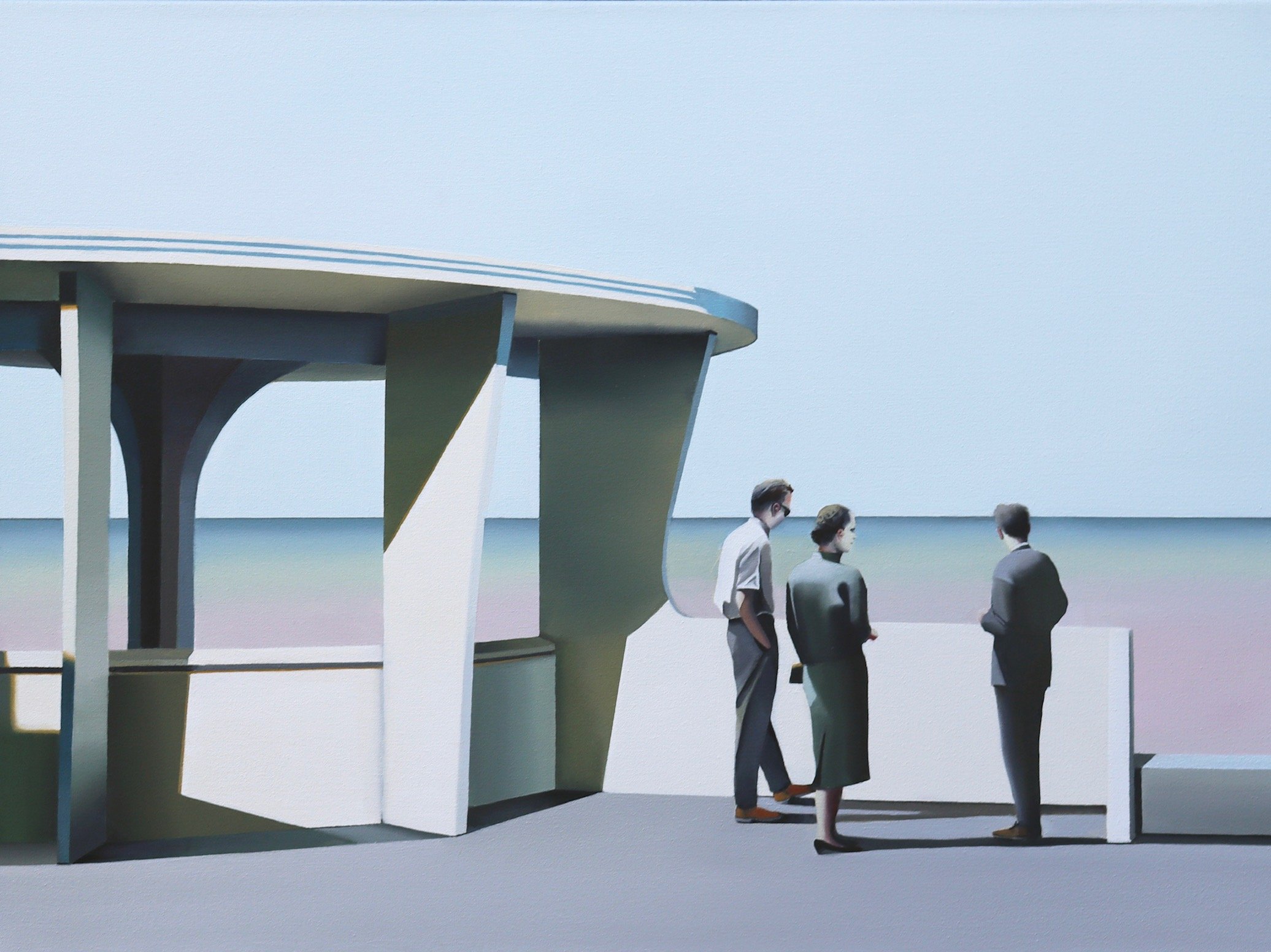 The Strand, oil on canvas, 46x61cm, available @Arcadia Contemporary, New York 