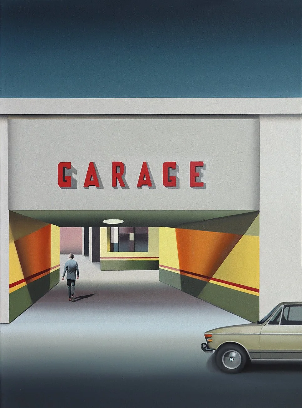 Milano Garage, oil on canvas, 61x46cm, available @Sobering Galerie, Paris