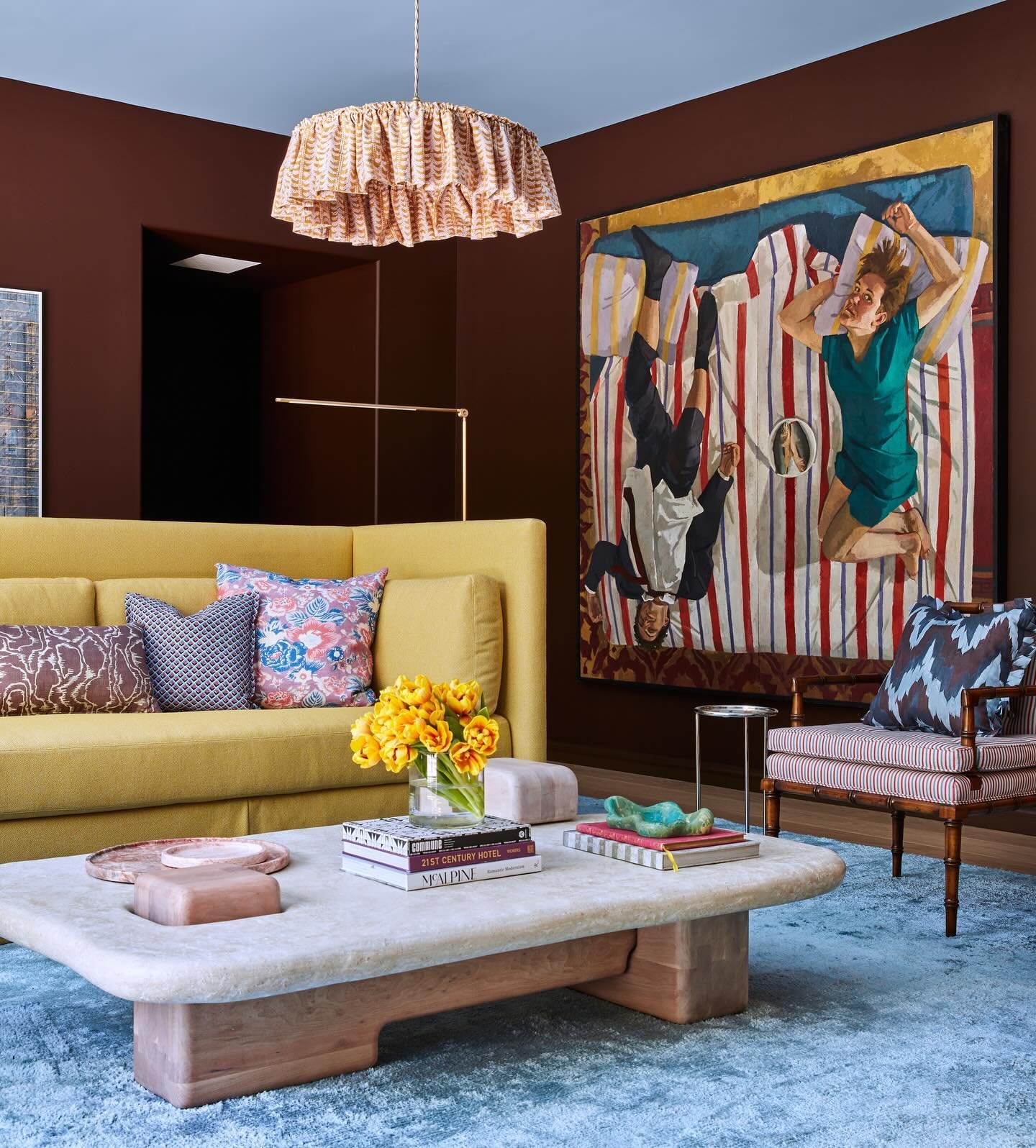 PATTERN PLAY ✨ We&rsquo;re loving this stunning space designed by Jessica Davis of Atelier Davis and founder of Nest Studio for the Atlanta Homes &amp; Lifestyles 2024 Southeastern Showhouse opening TODAY through May 12. Jessica&rsquo;s terrace-level