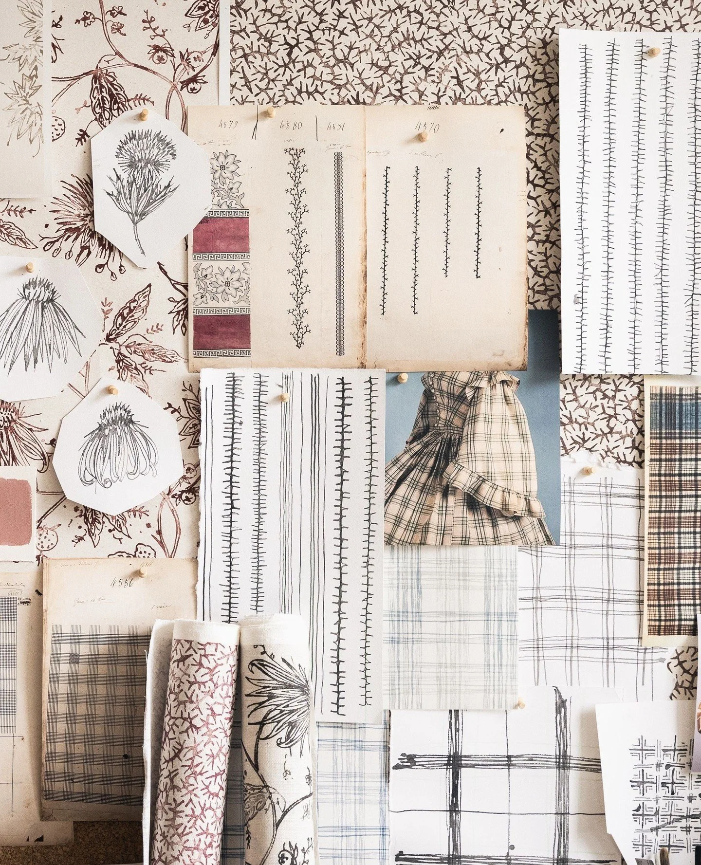 Introducing The Drawing Room Collection ✨⁠
⁠
Where antique textile inspiration meets a beautifully hand-drawn edge. Inspired by botanical illustration and historic embroidery, Adam Jones&rsquo; latest collection for Quercus &amp; Co. is layered with 