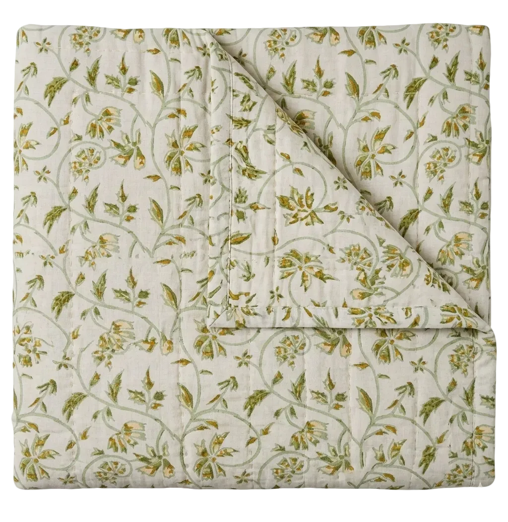 Marguerite Quilt | Celadon