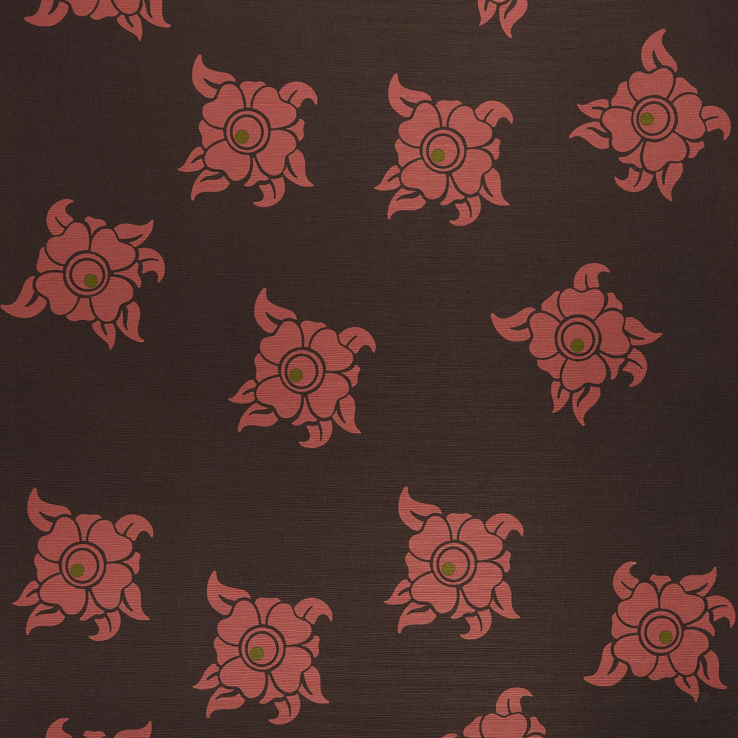 Lost Lotus on Grasscloth (NEW COLORWAY!)