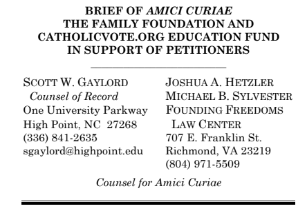 FFLC Files Amicus Brief with SCOTUS over Student Free Speech