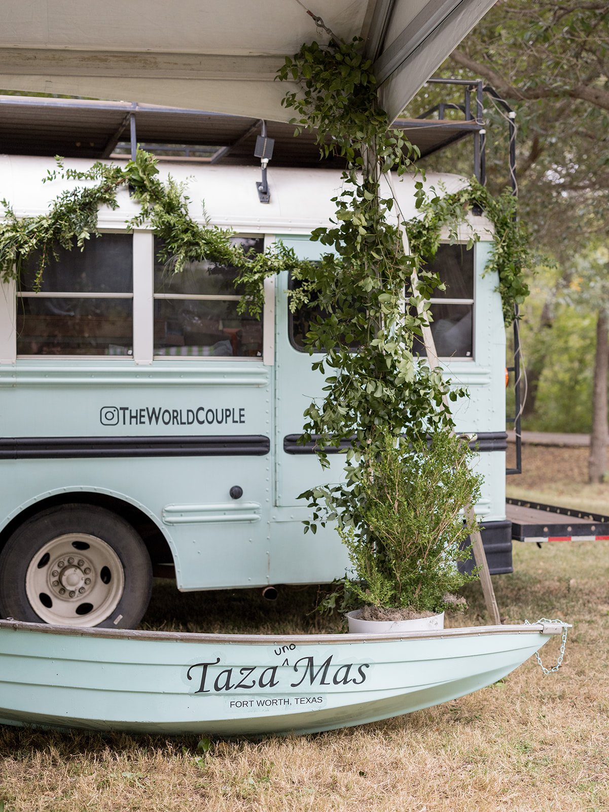 Cocktail Camper with Custom Canoe Installation
