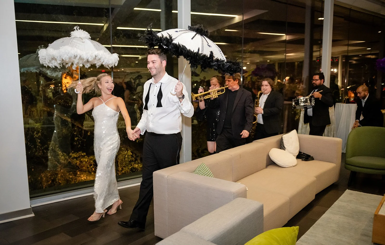 Second line wedding exit