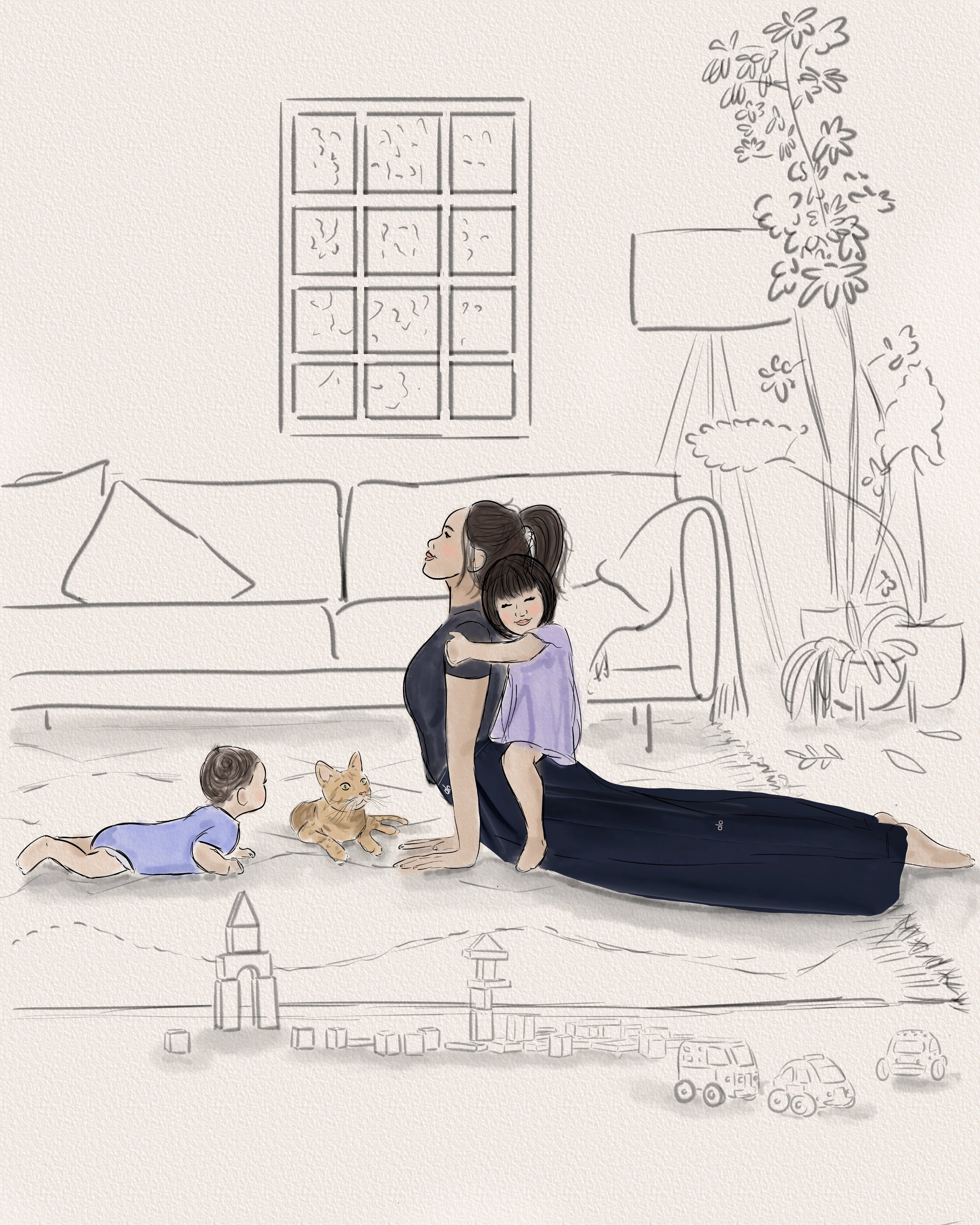 Motherhood Cobra Pose