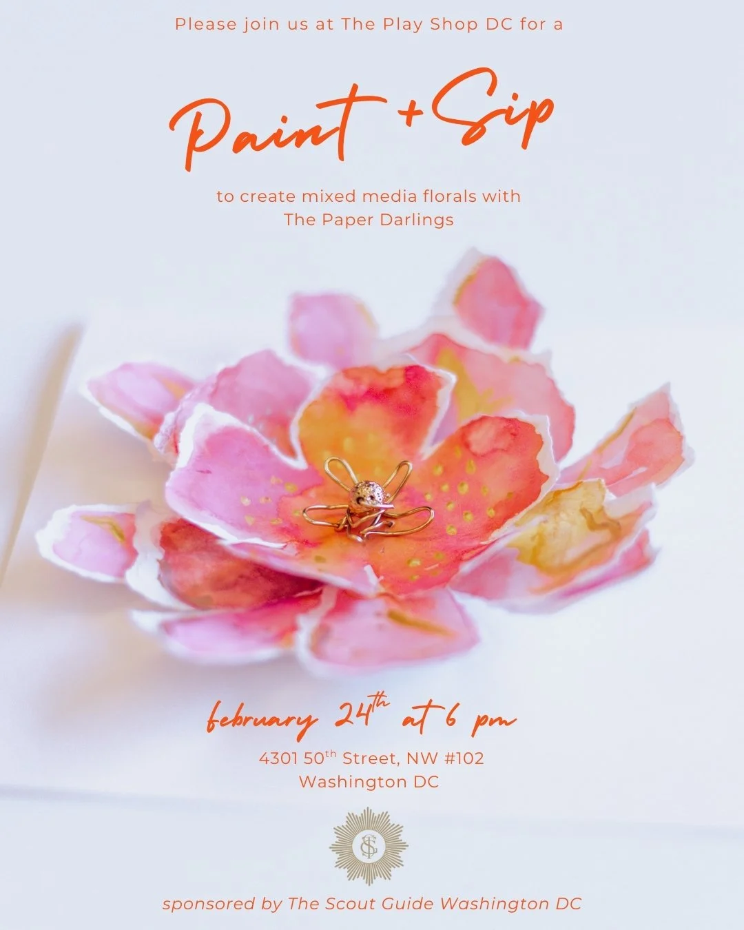 The Scout Guide Washington DC Presents a Paint + Sip at Play Shop DC