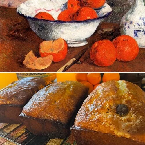Clementine, Rosemary and Dark Chocolate Loaves