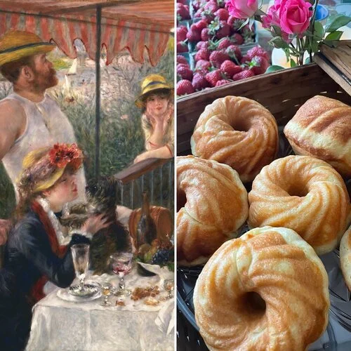 French Vanilla and Rose Savarins