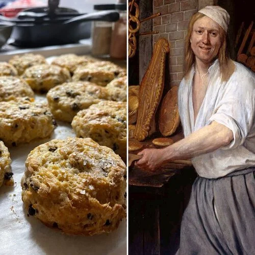 Currant, Orange and Ginger Scones