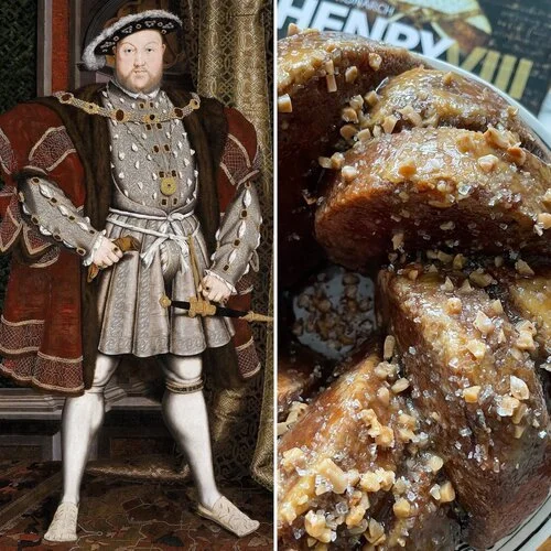 Plum, Apple and Hazelnut Bundt with a Caramel Glaze