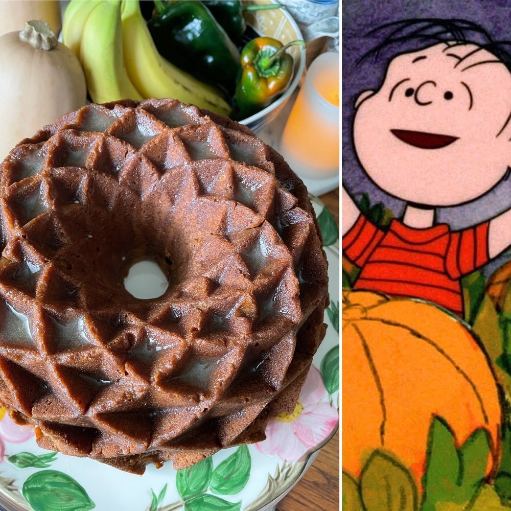 Pumpkin Gingerbread Bundt with a Maple Glaze