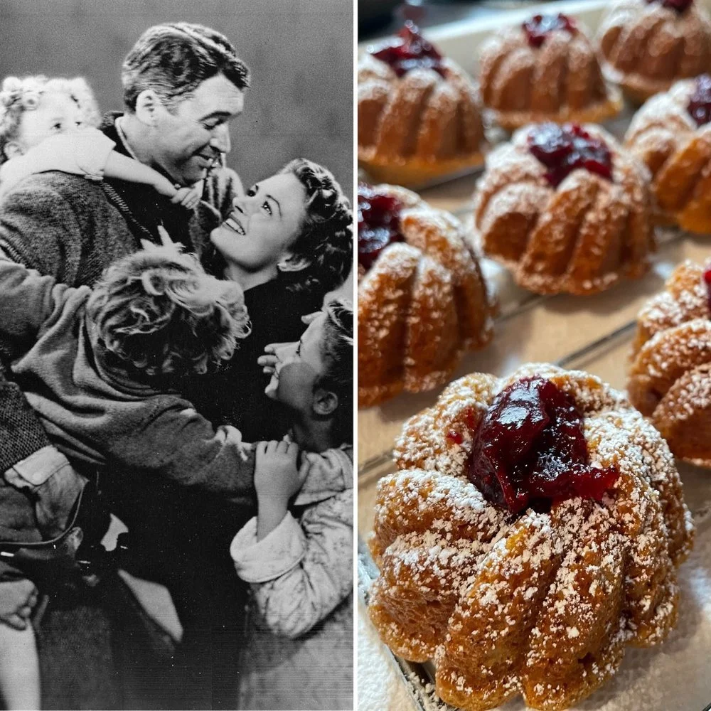 Gingerbread Mini-Bundts with Cranberry Jam