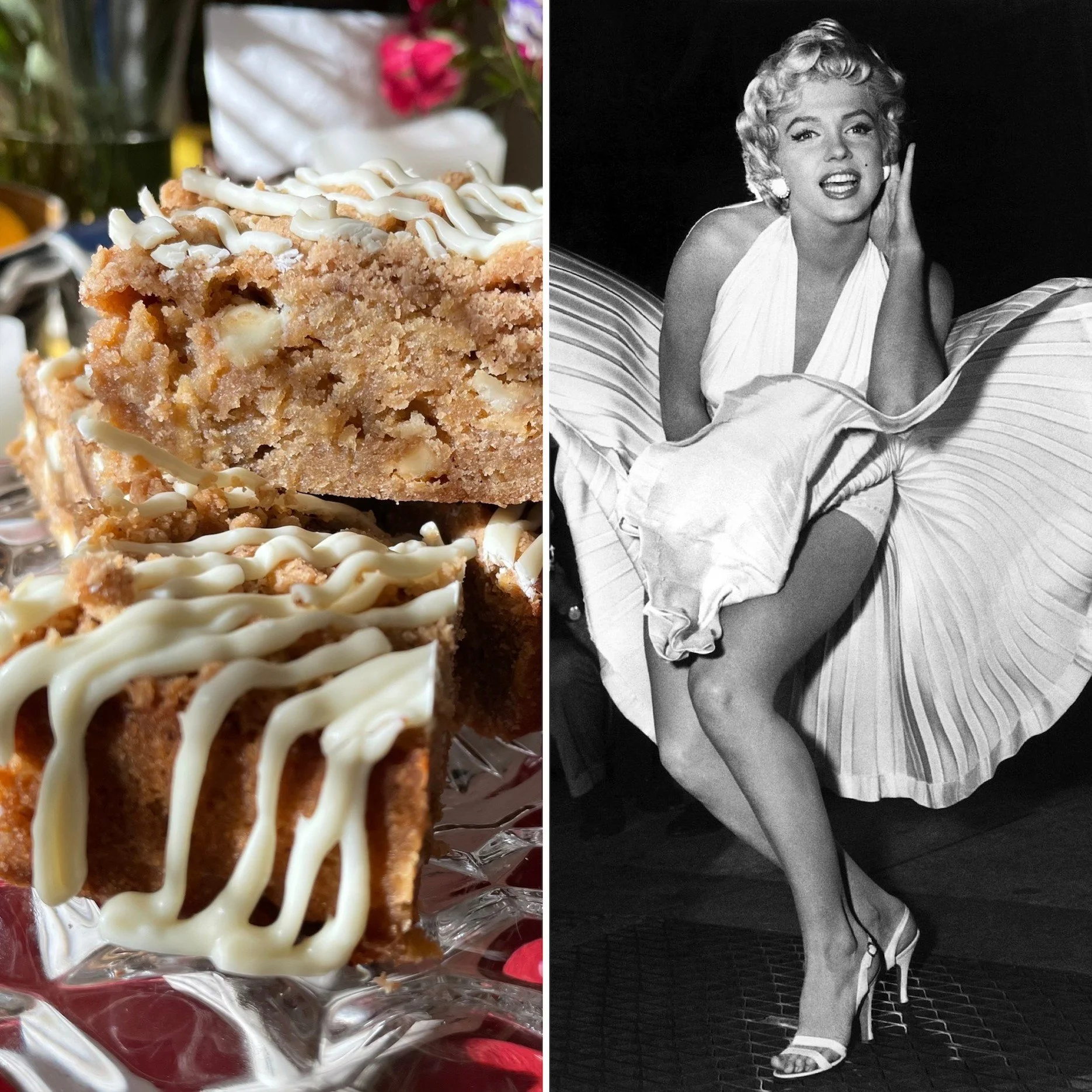 Blondies with Parsnips, Cinnamon and White Chocolate