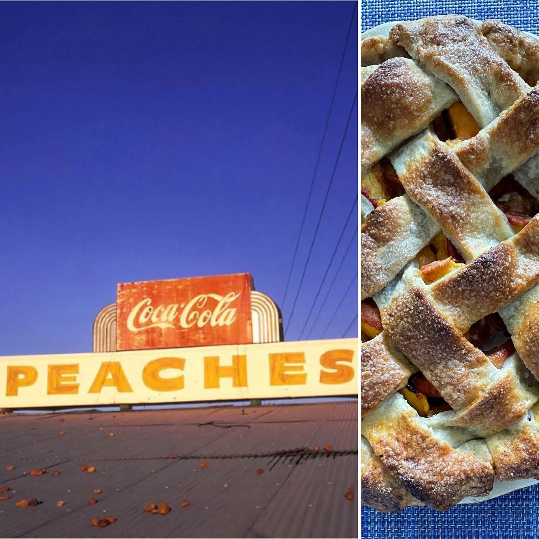 Gingered Peach Pie in a Rosemary Pecan Crust