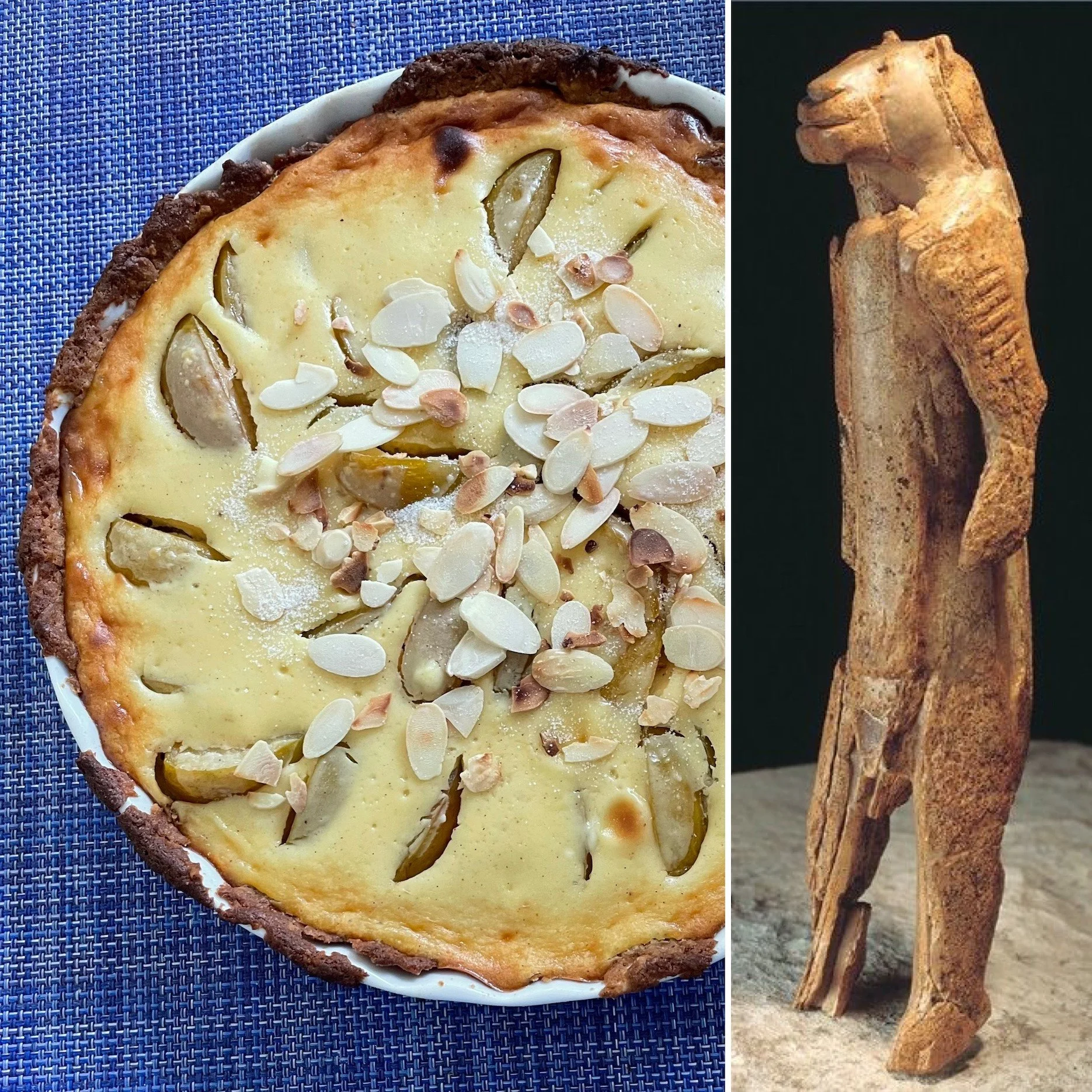 Plumcot Cheesecake Tart