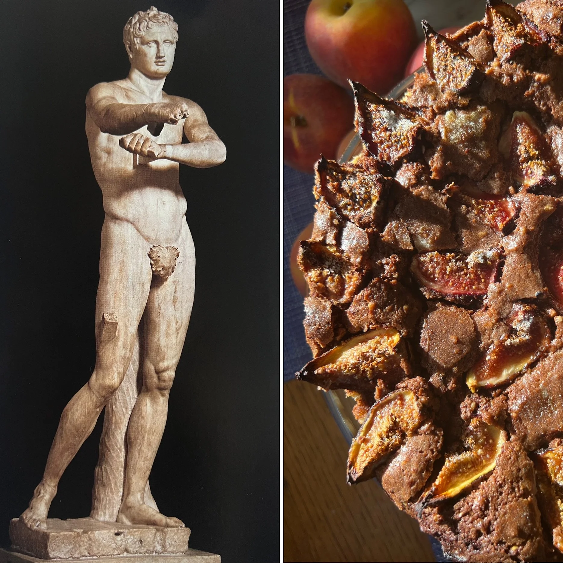 Fresh Fig and Dark Chocolate Frangipane Tart