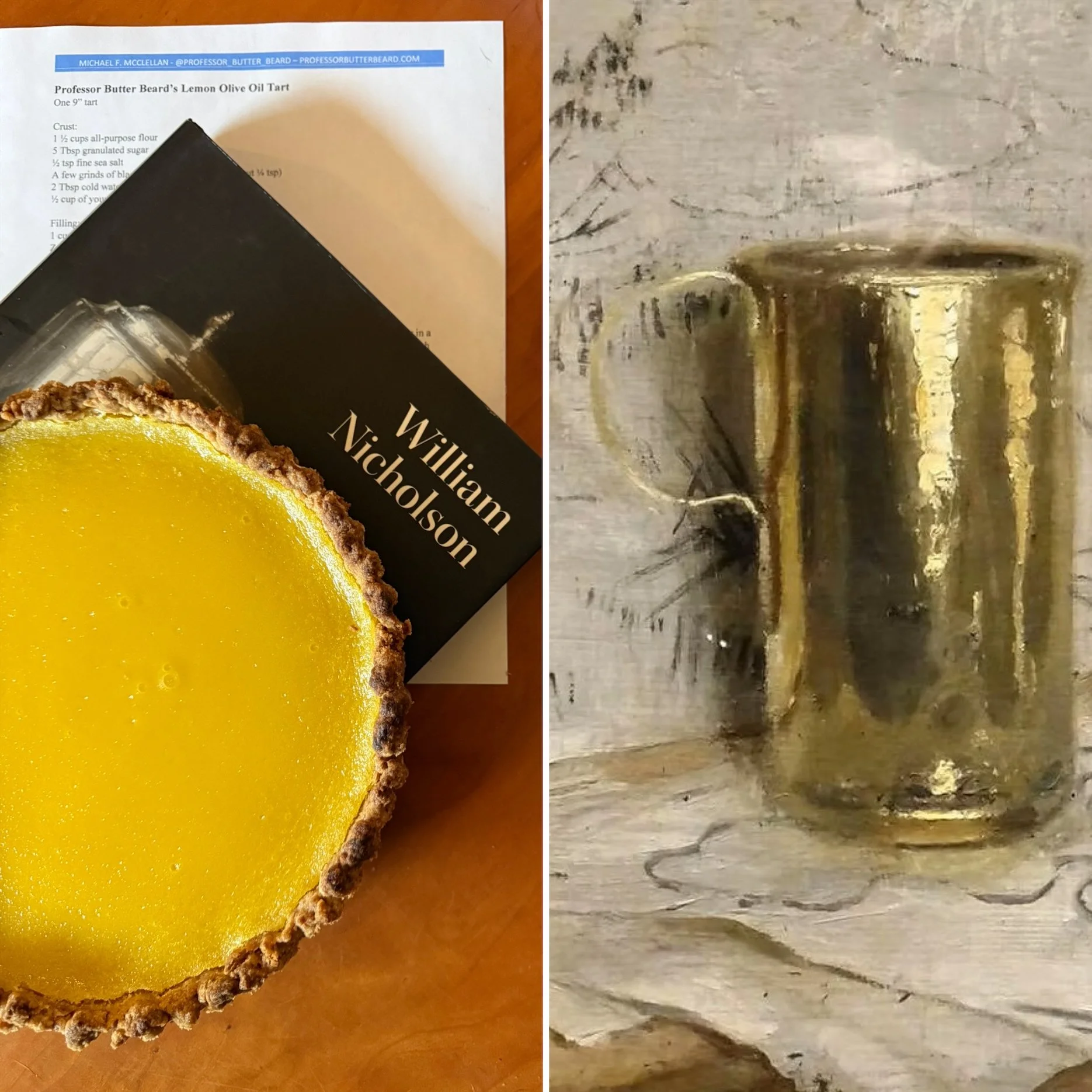 Professor Butter Beard’s Lemon Olive Oil Tart