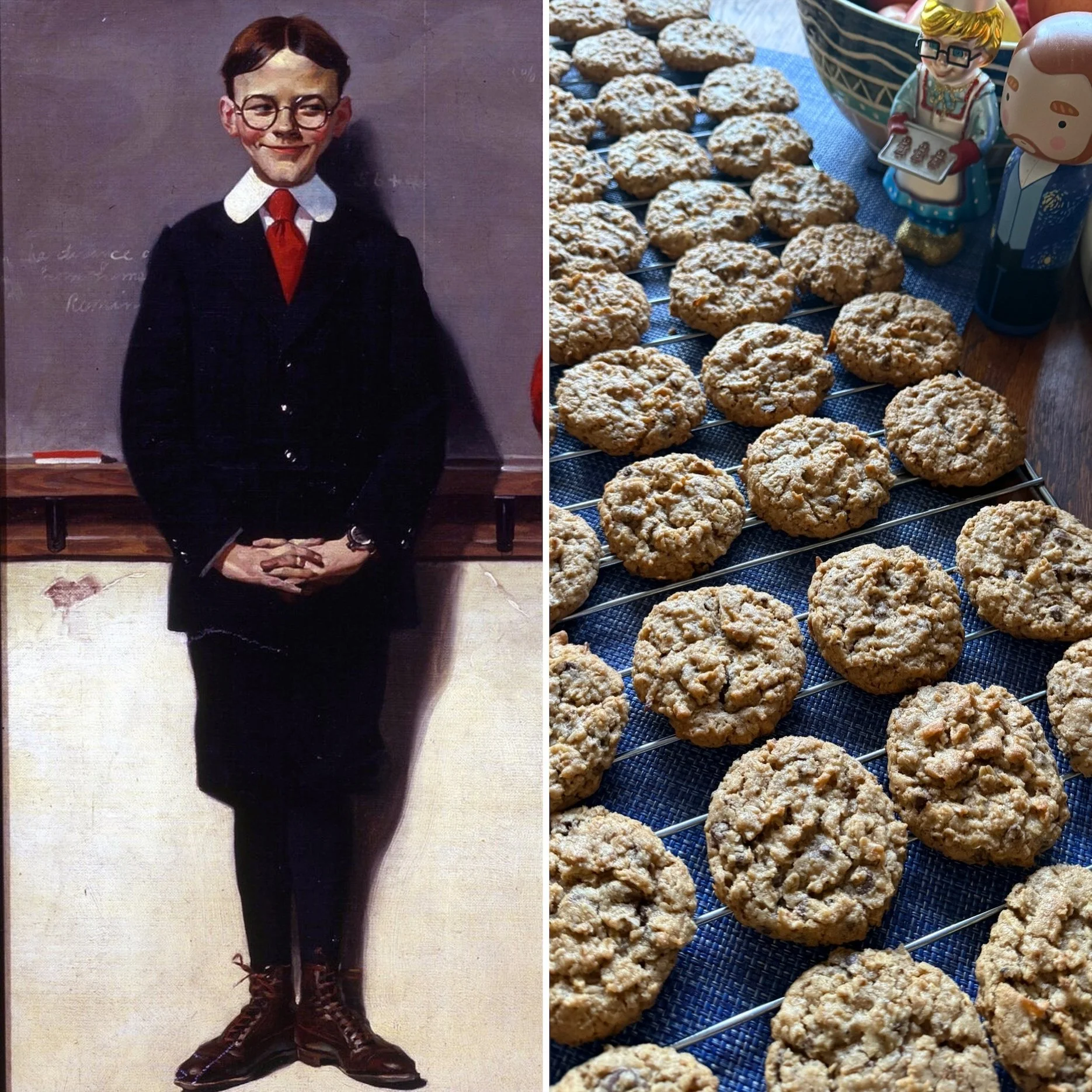 Professor Butter Beard’s Toasted Oats, Coconut and Chocolate Chip Cookies