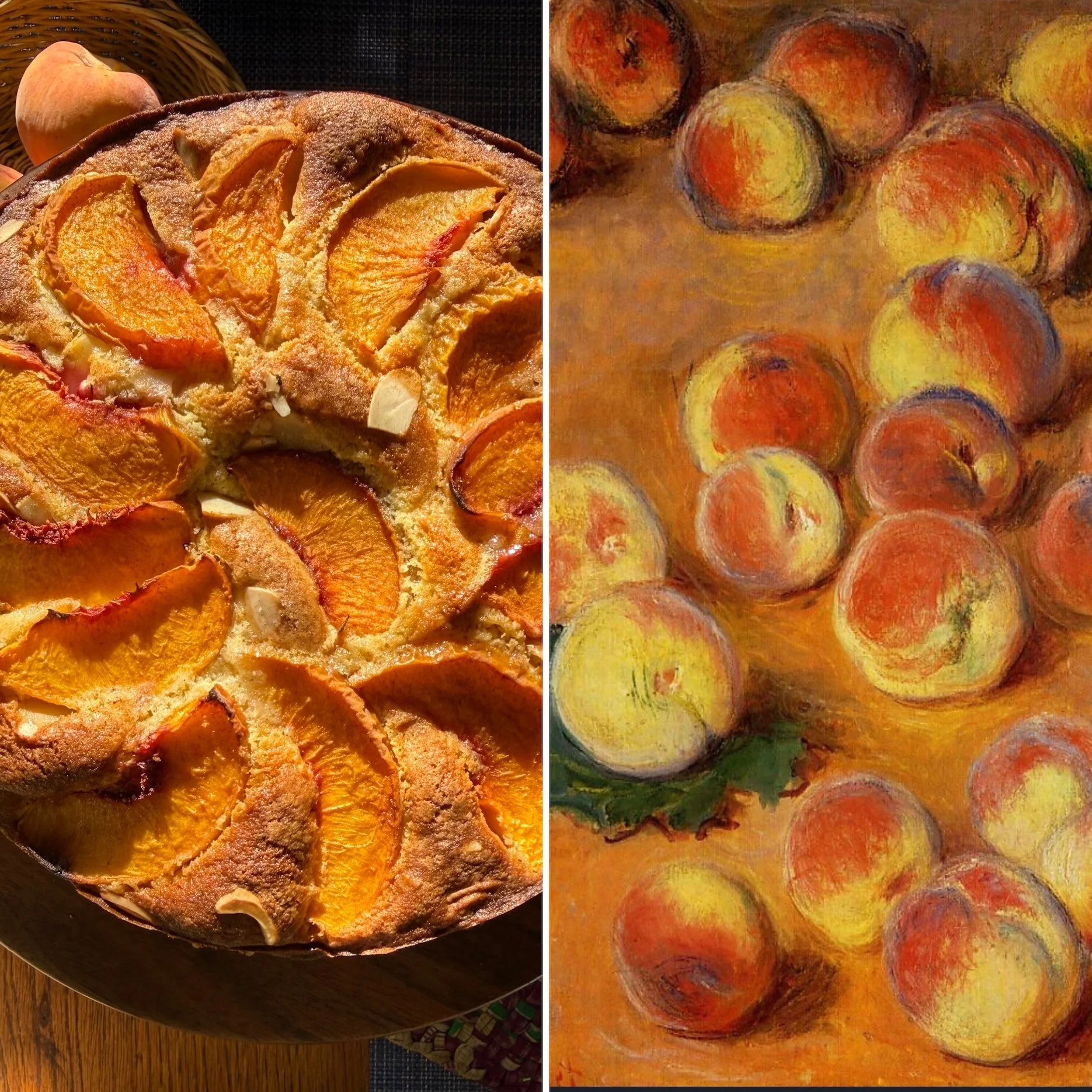 Professor Butter Beard’s Summer Peach, Almond and Cardamom Cake