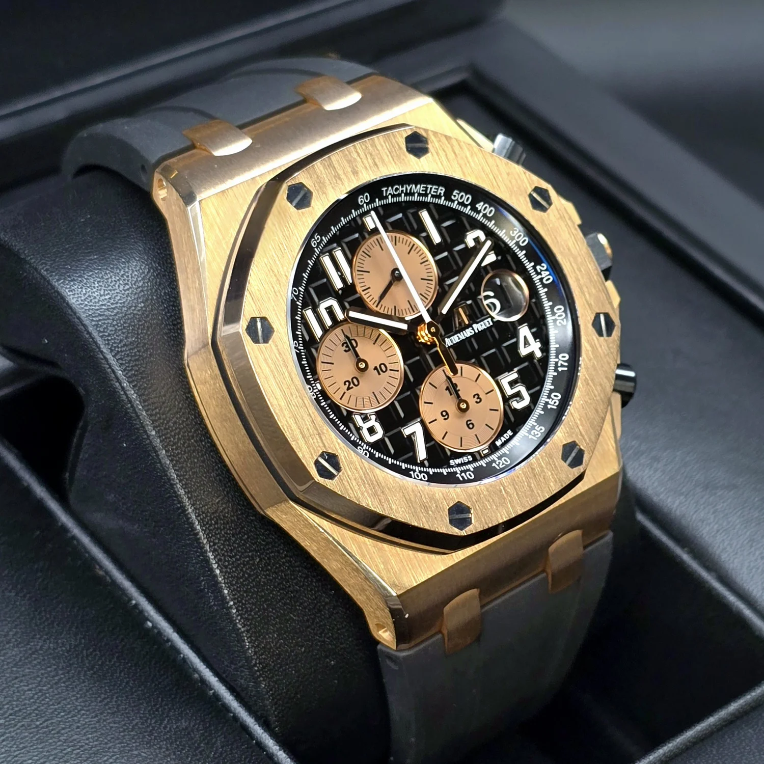 Audemars Piguet Royal Oak Offshore Rose Gold, Black Dial 