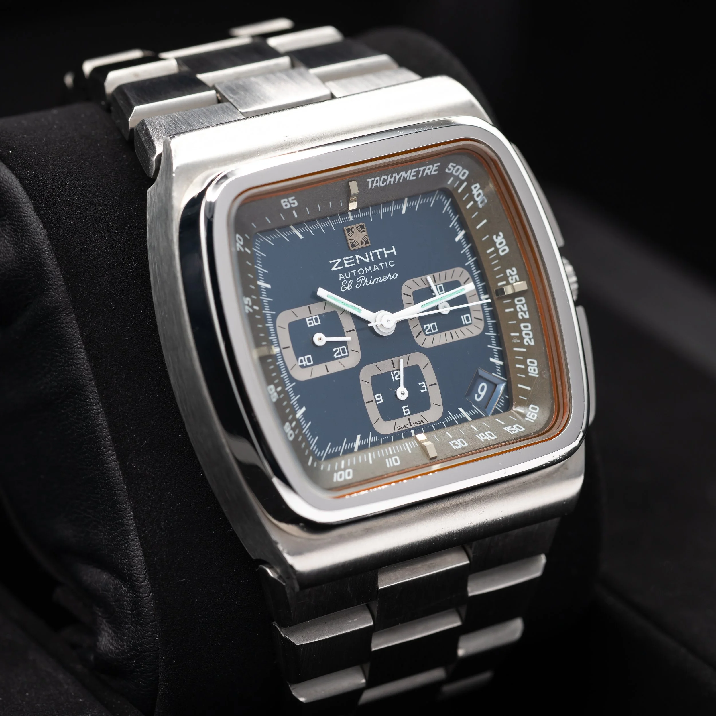 1972 Zenith El Primero Big Blue “TV Watch,” vintage 1973