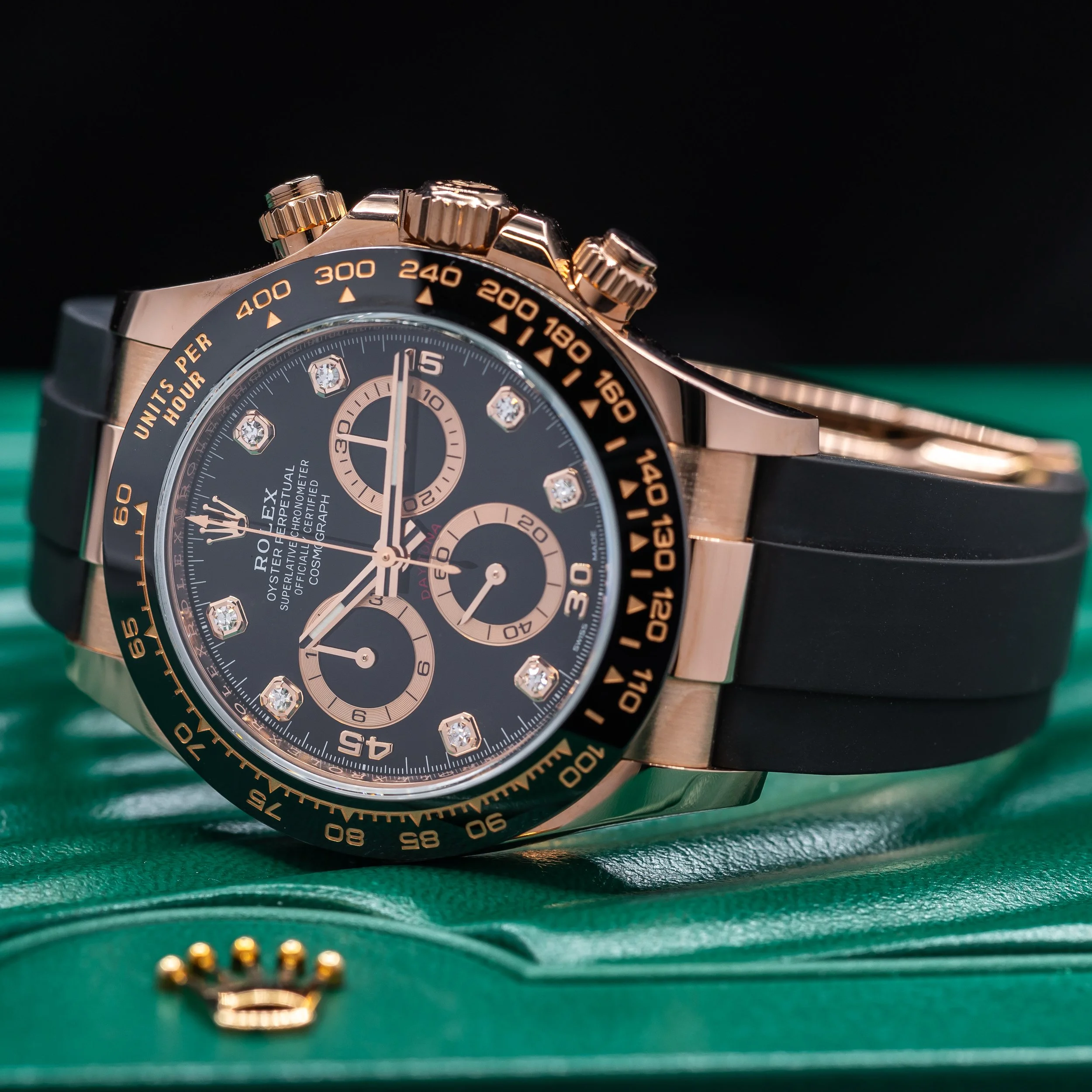 Rolex Daytona Oysterflex Rose Gold with Diamond dial