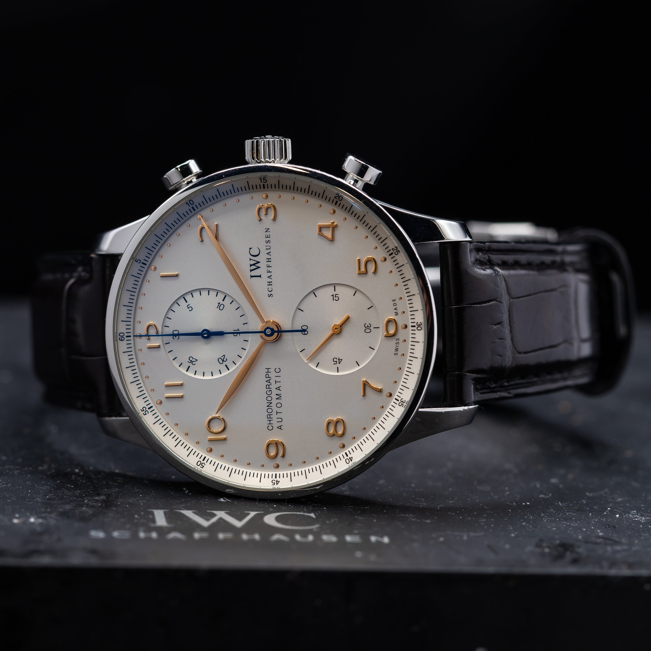 IWC Portugieser Chronograph 41mm steel Silver dial