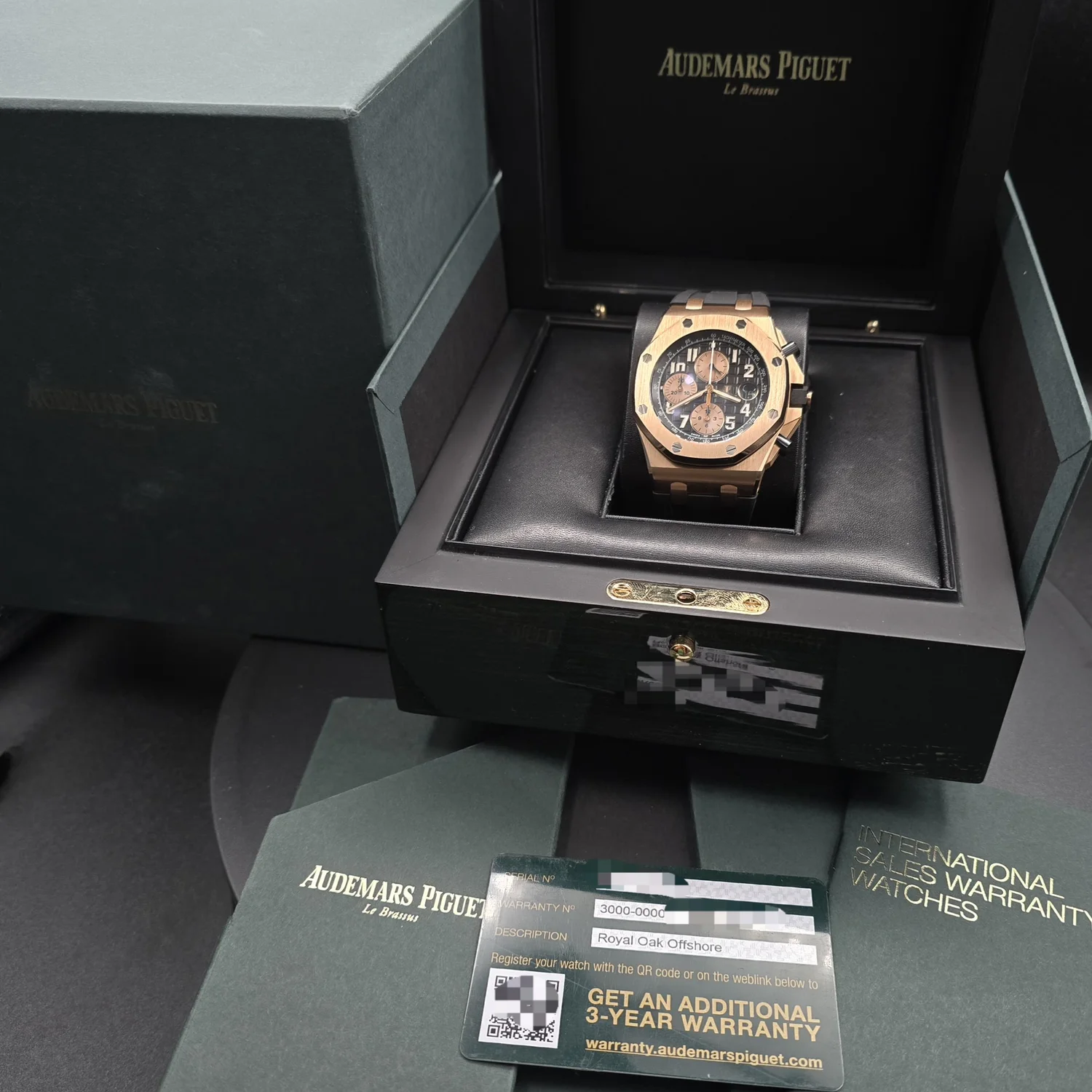 Audemars Piguet Royal Oak Offshore Rose Gold, Black Dial 
