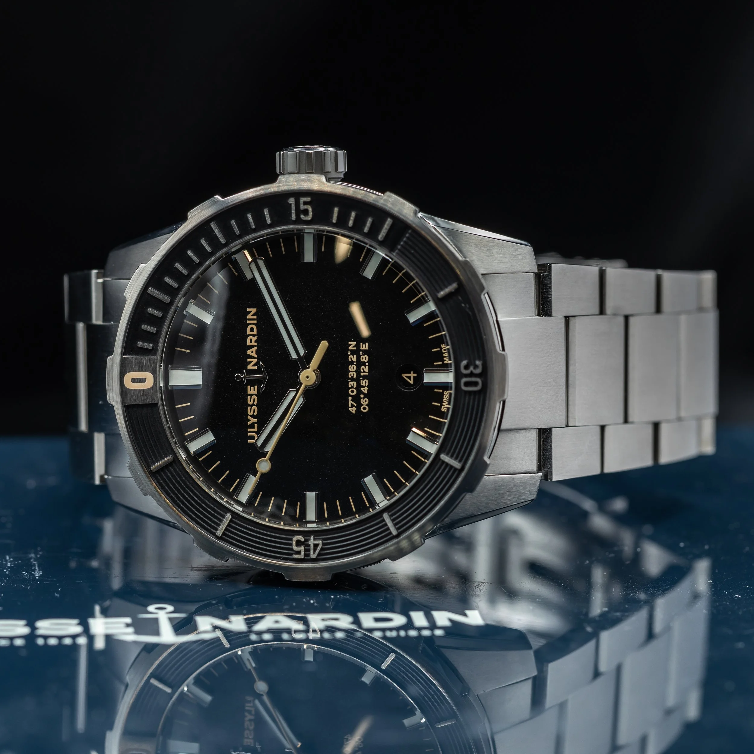 Ulysse Nardin Diver 42mm Steel, Black dial Full set