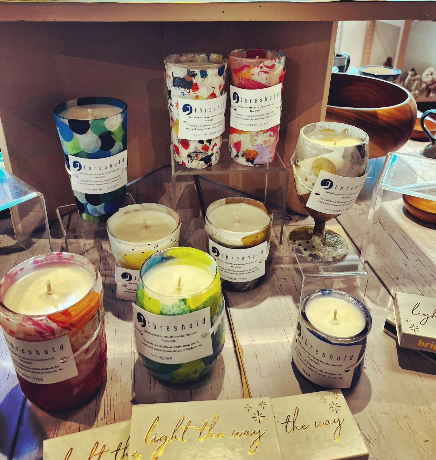 Go check out our candles, thanks to @bullcityfairtrade , @artpostdurham , and @durham_arts 🕯️ This project was supported by the Durham Arts Council&rsquo;s Annual Arts Fund and the N.C. Arts Council, a division of the Department of Natural &amp; Cul