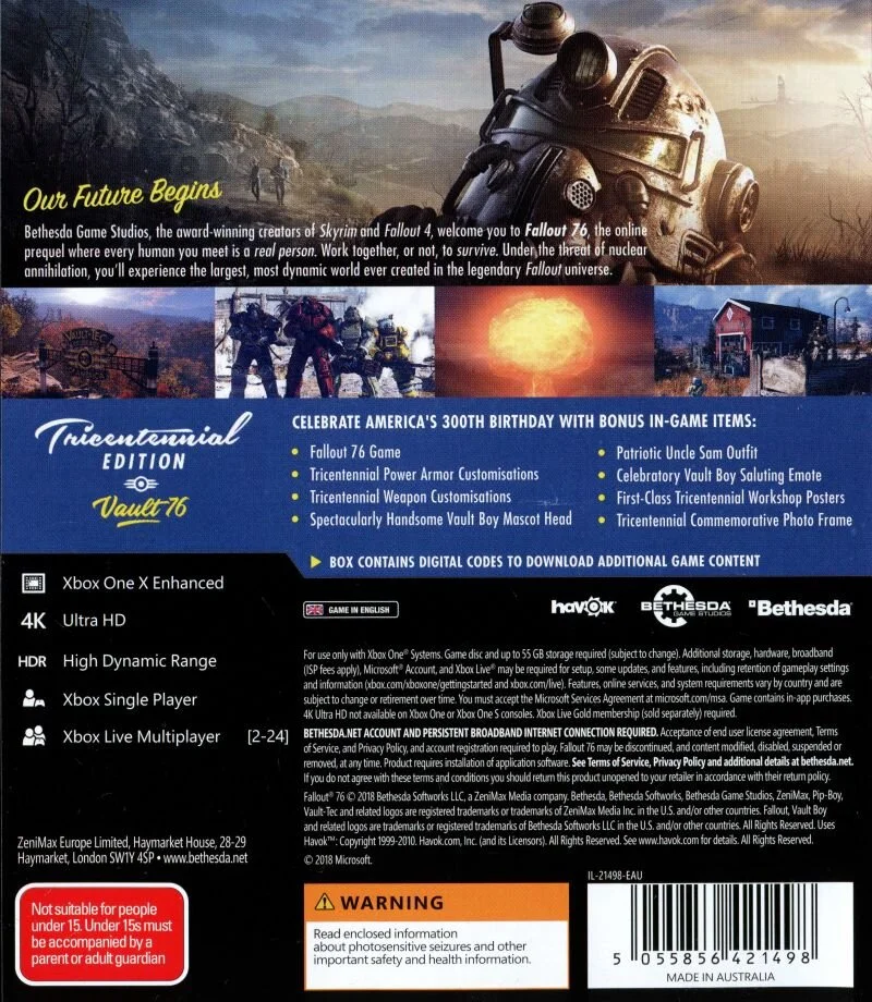 Fallout 76 Playstation 4 Triple V Games Llc